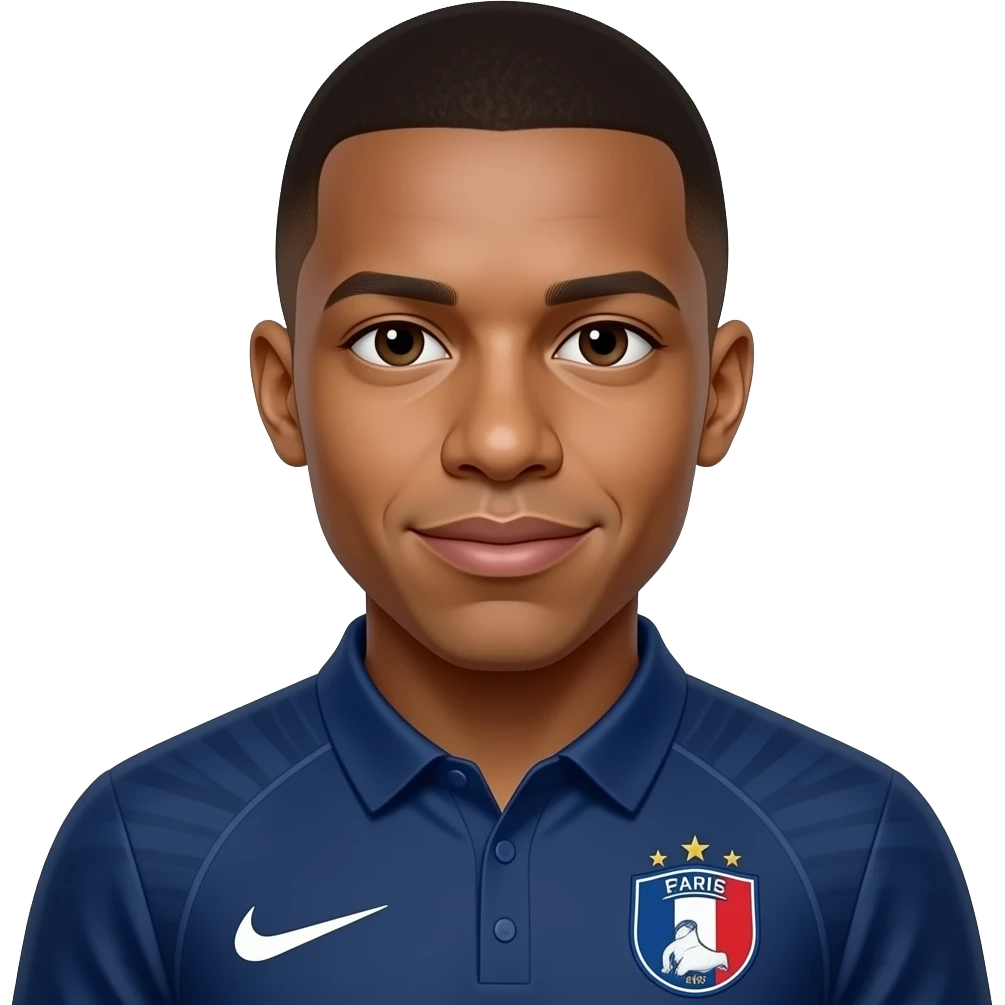 Realistic Mbappe in france emoji