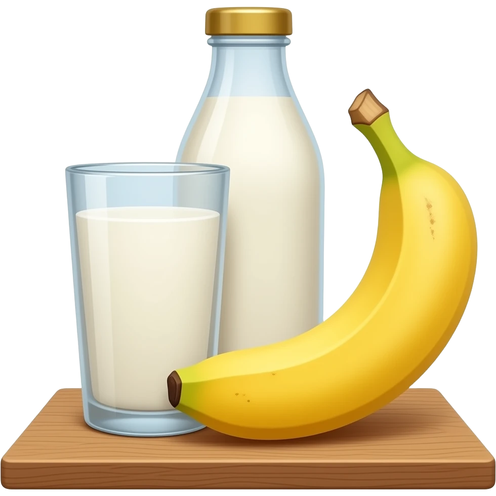 kefir next to a banana emoji