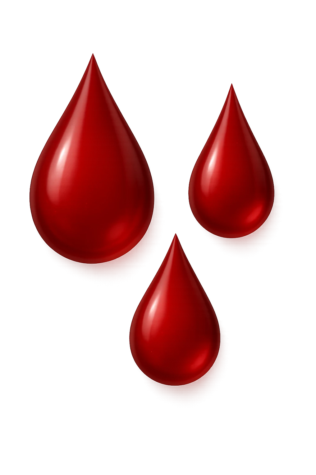 3 gocce di sangue 3d emoji