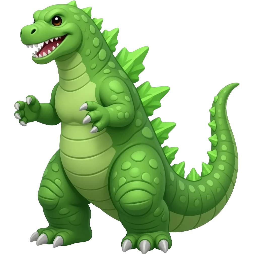 lime green godzilla emoji