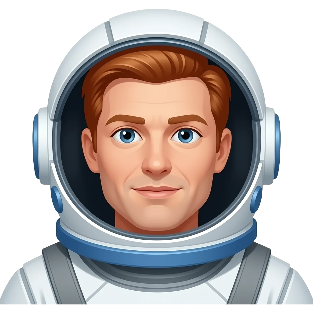 man Red Haired Astronauts emoji