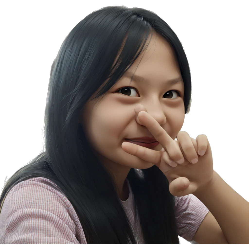 realistic portrait of girl emoji