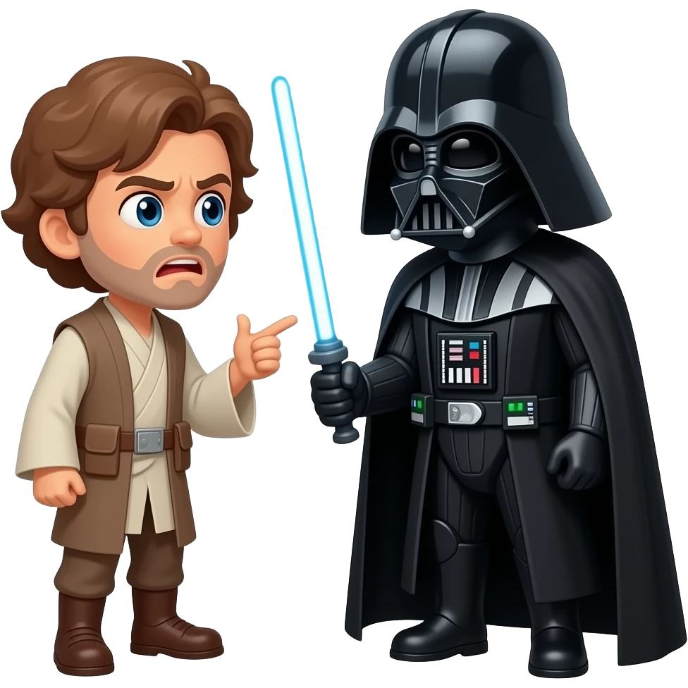 ANAKIN SKYWALKER ARGUING WITH DARTH VADER emoji