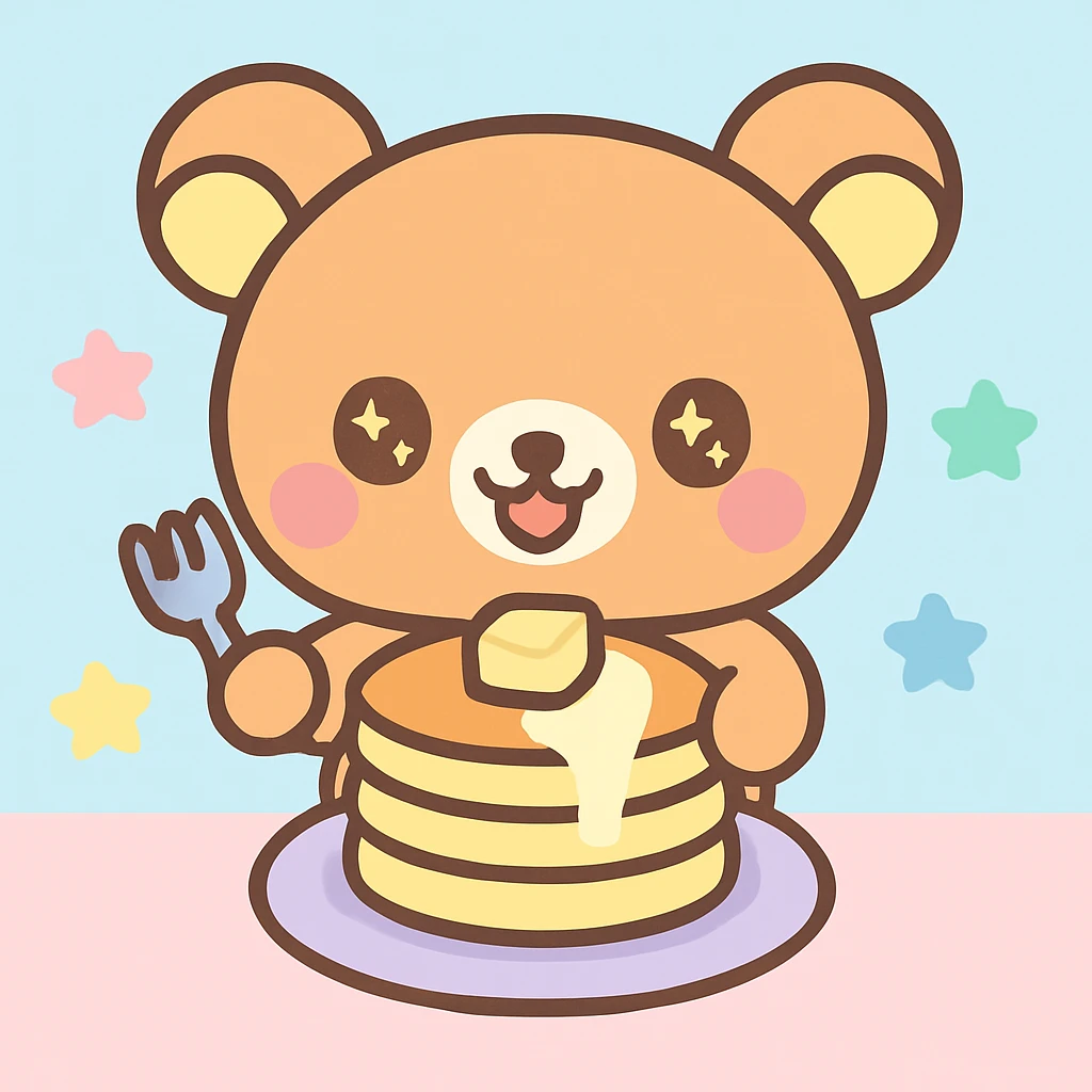 Change the background color to pastel blue, keep the kawaii style. emoji