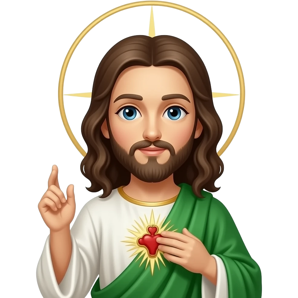San judas tadeo with his green outfit emoji