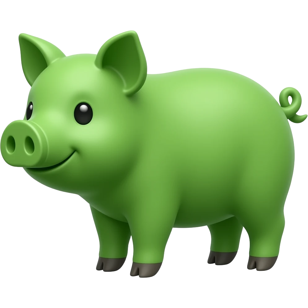 pig green emoji