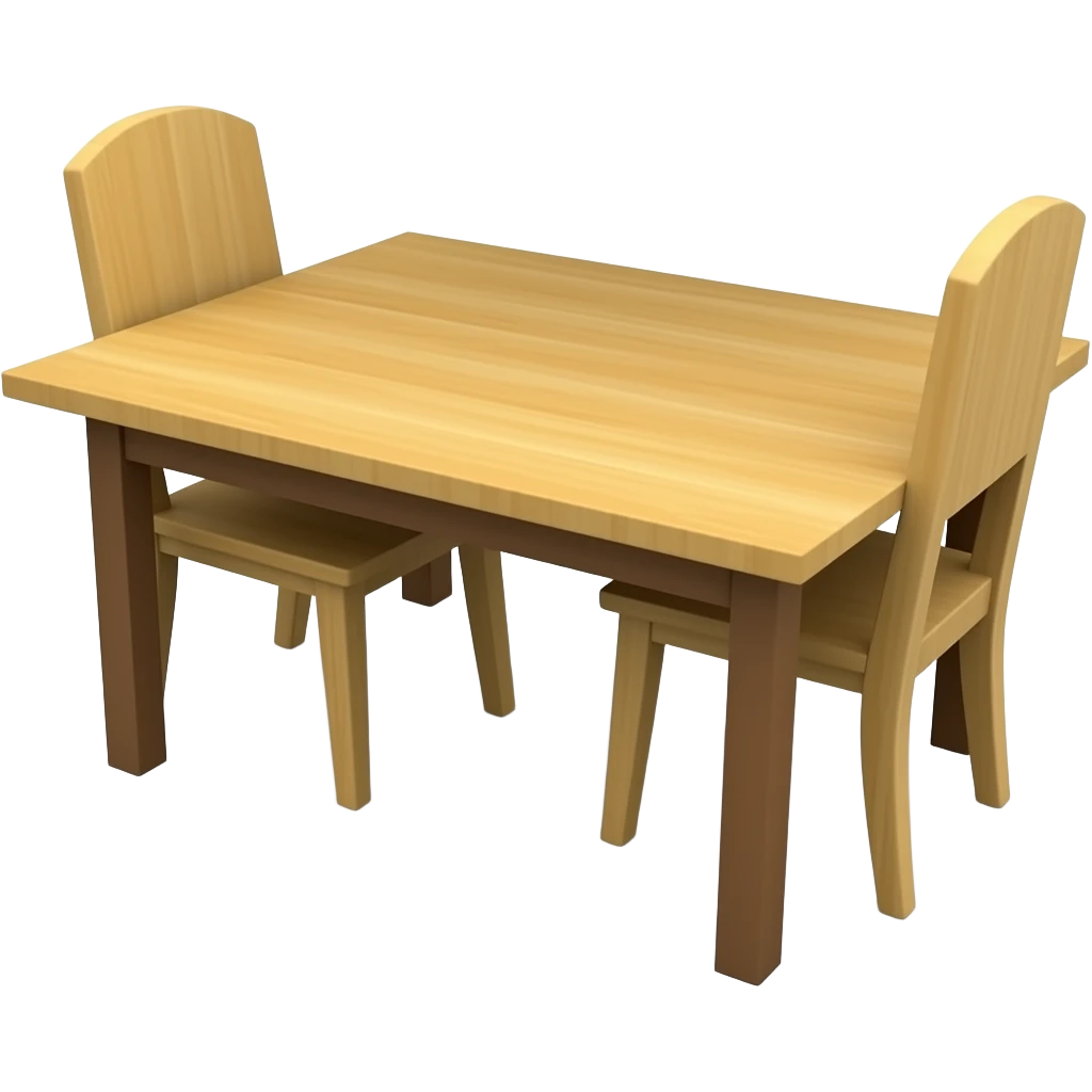 a table that is long and there is nothing there not a fork or anything else with chair emoji