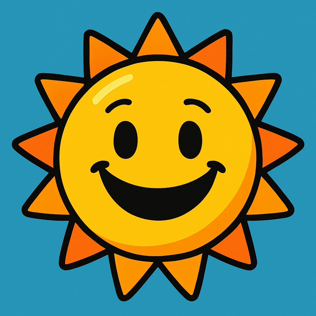 a smiling sun emoji emoji