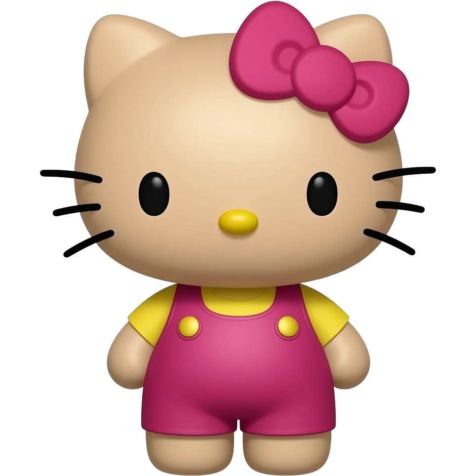 tanned hello kitty emoji