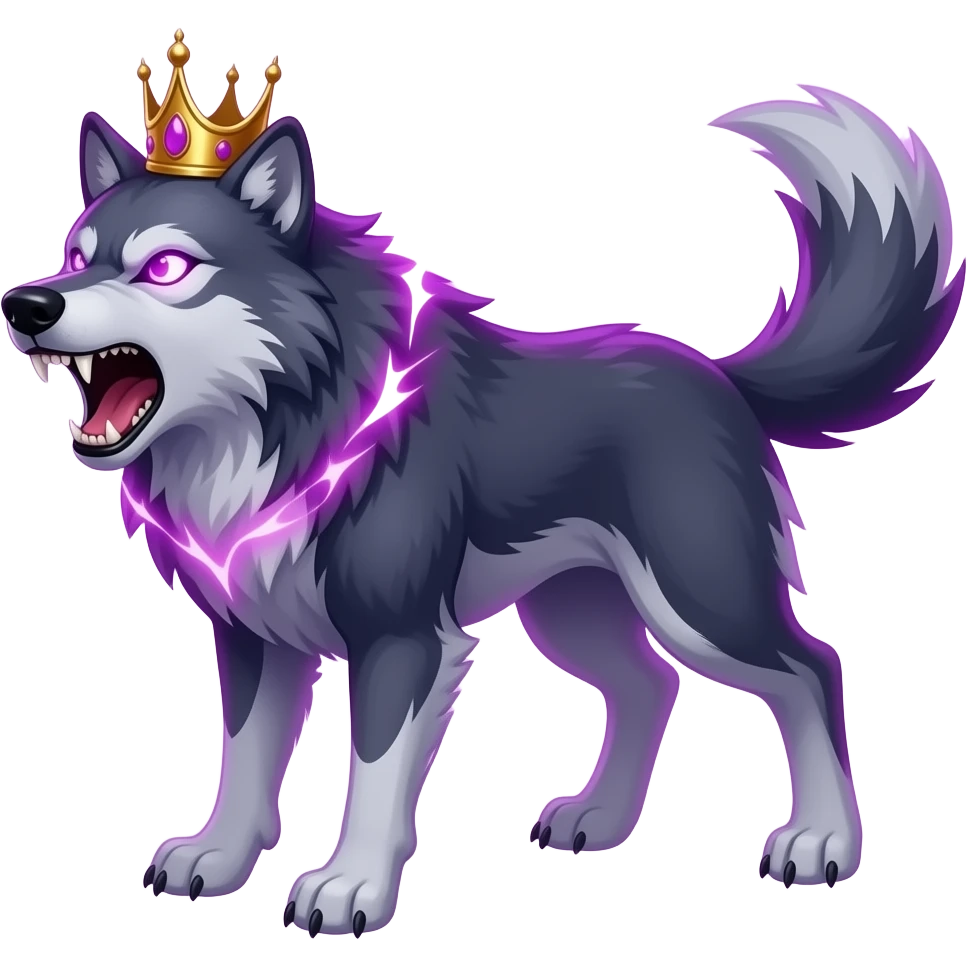 angry wolf glowing eyes emoji dark style
alpha wolf crown emoji purple glow
snarling wolf aggressive emoji discord style
howling wolf power aura emoji dark emoji