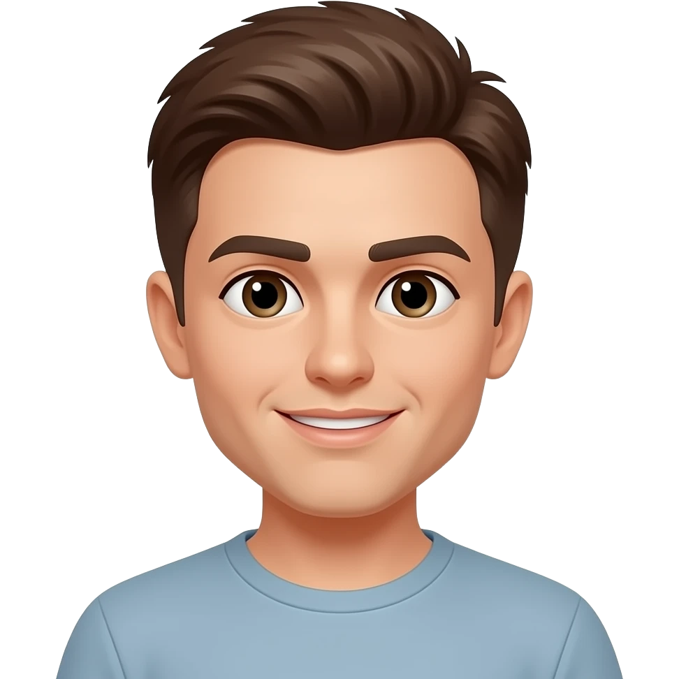 brown short hair emoji