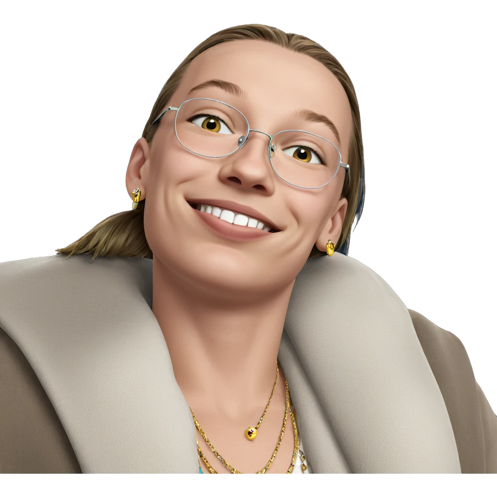 smiling boy with jewelry emoji