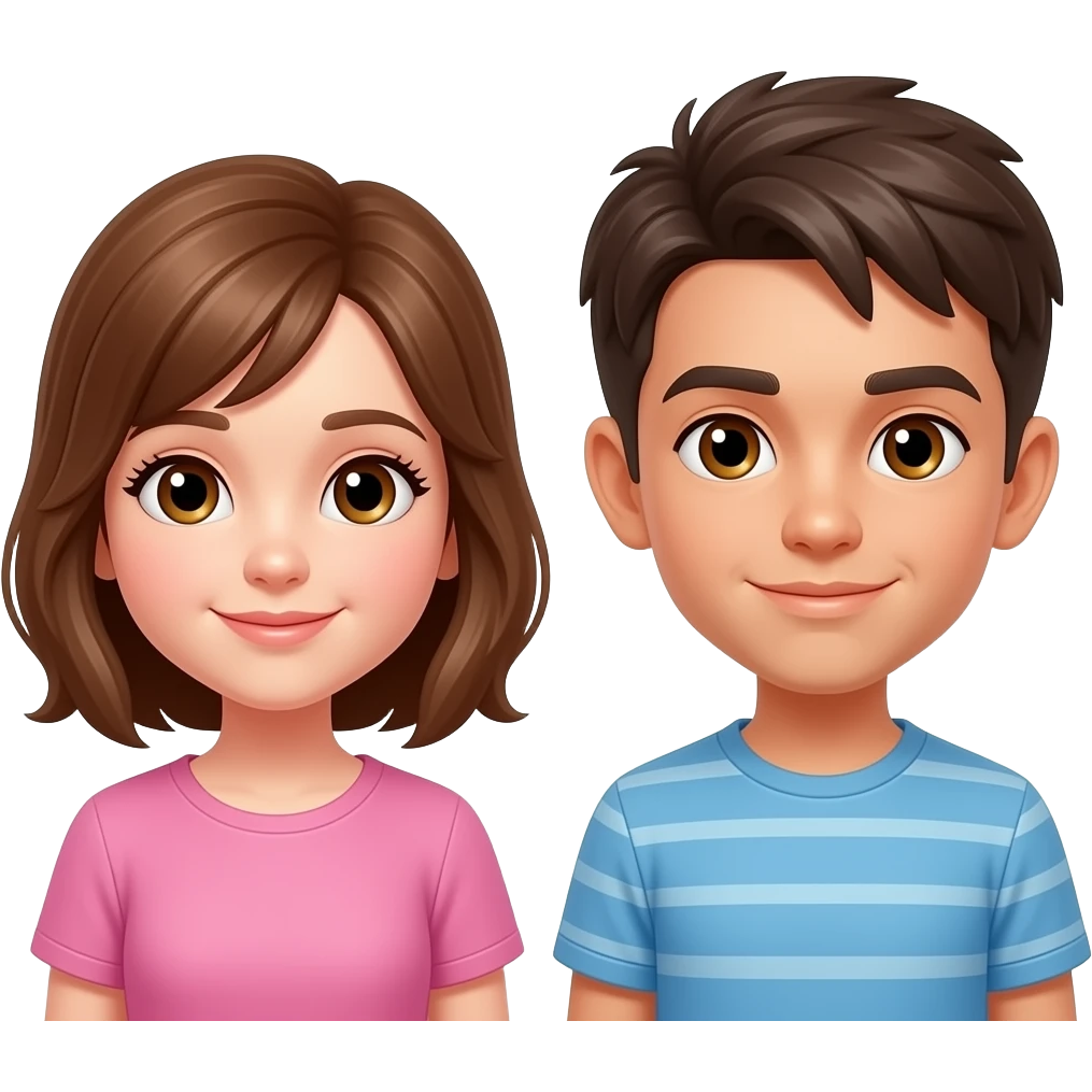 Girl and boys emoji