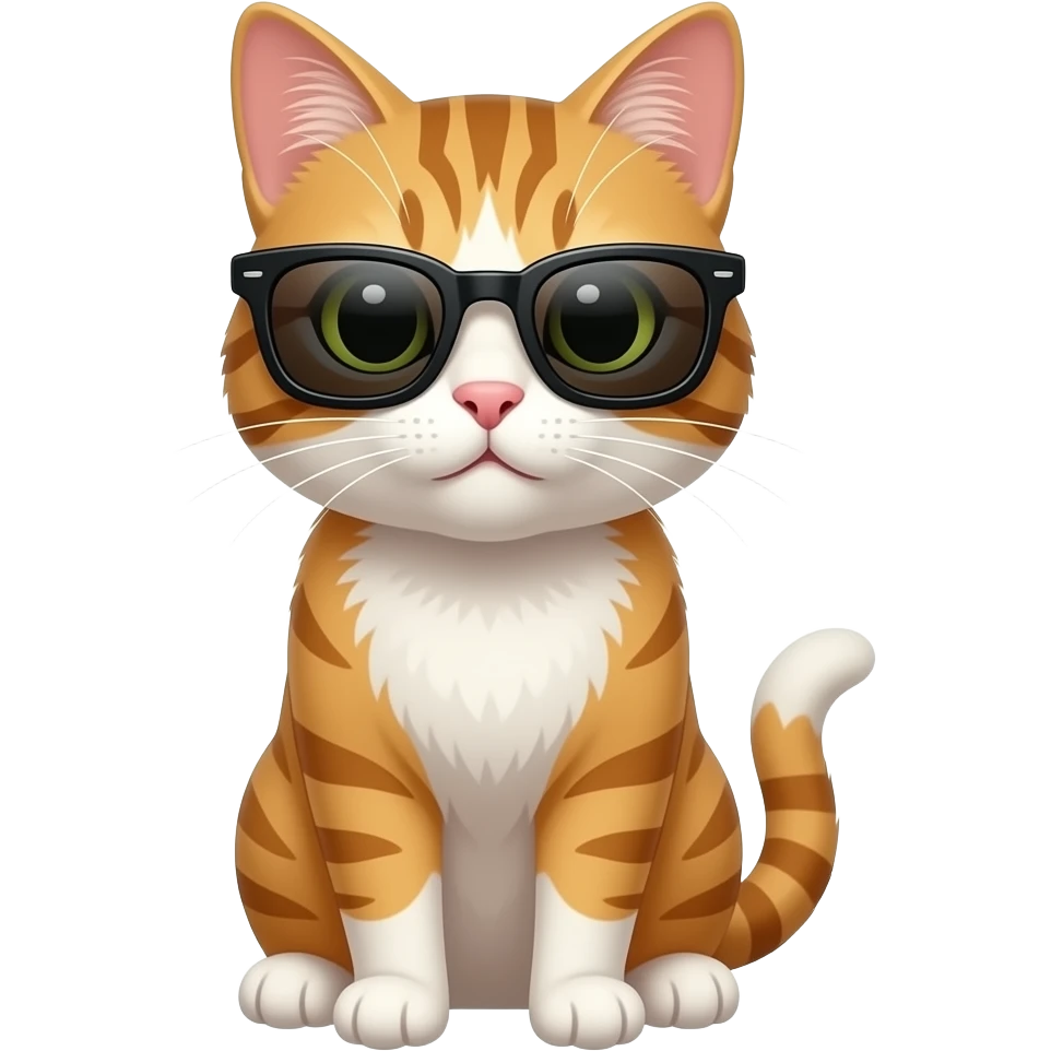Cat wearing sunglasses emoji