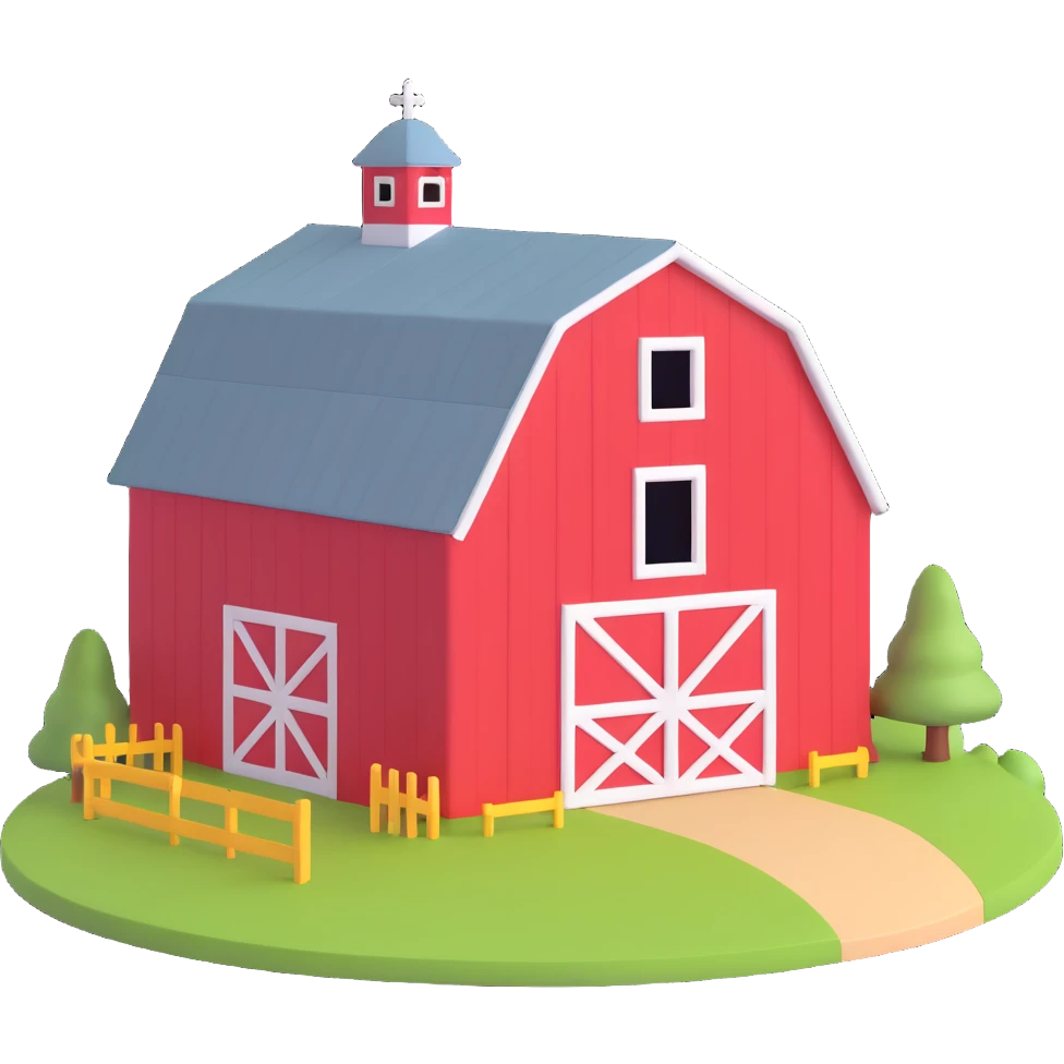 a barn emoji