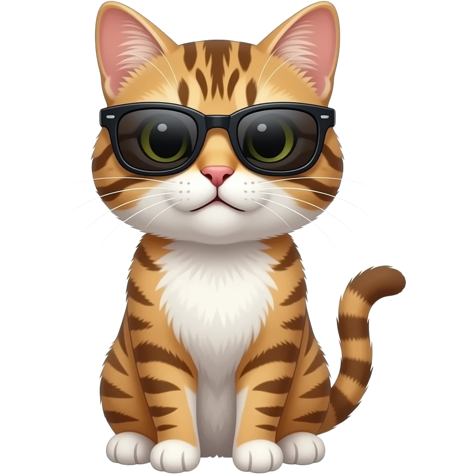 Cat wearing sunglasses emoji