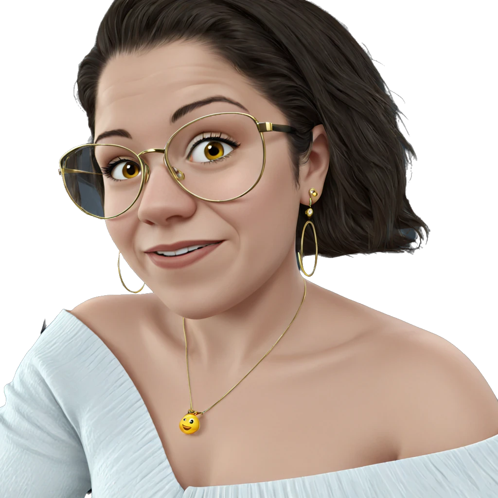 girl in car with earrings emoji