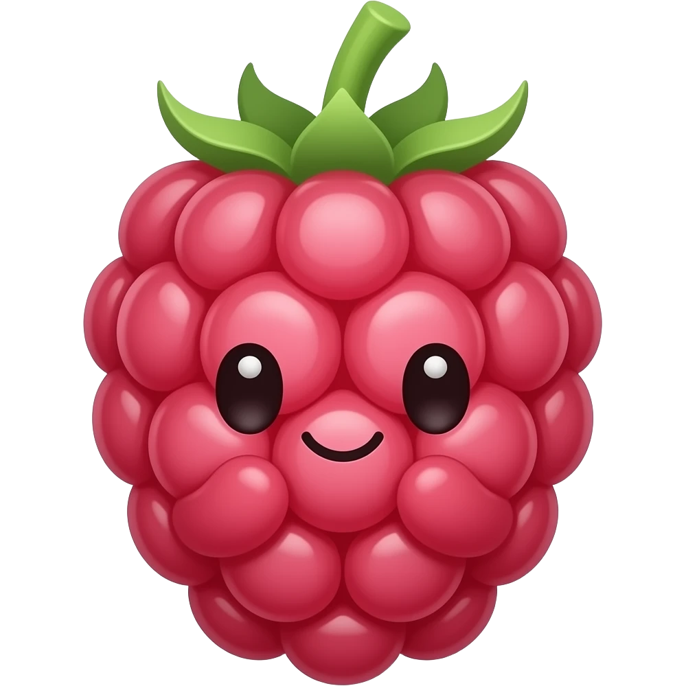 Kawaii rasberry emoji