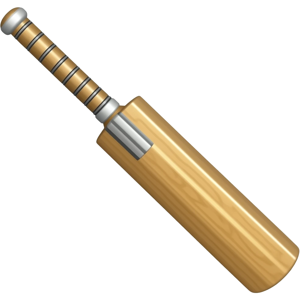 Cricket bat without ball emoji