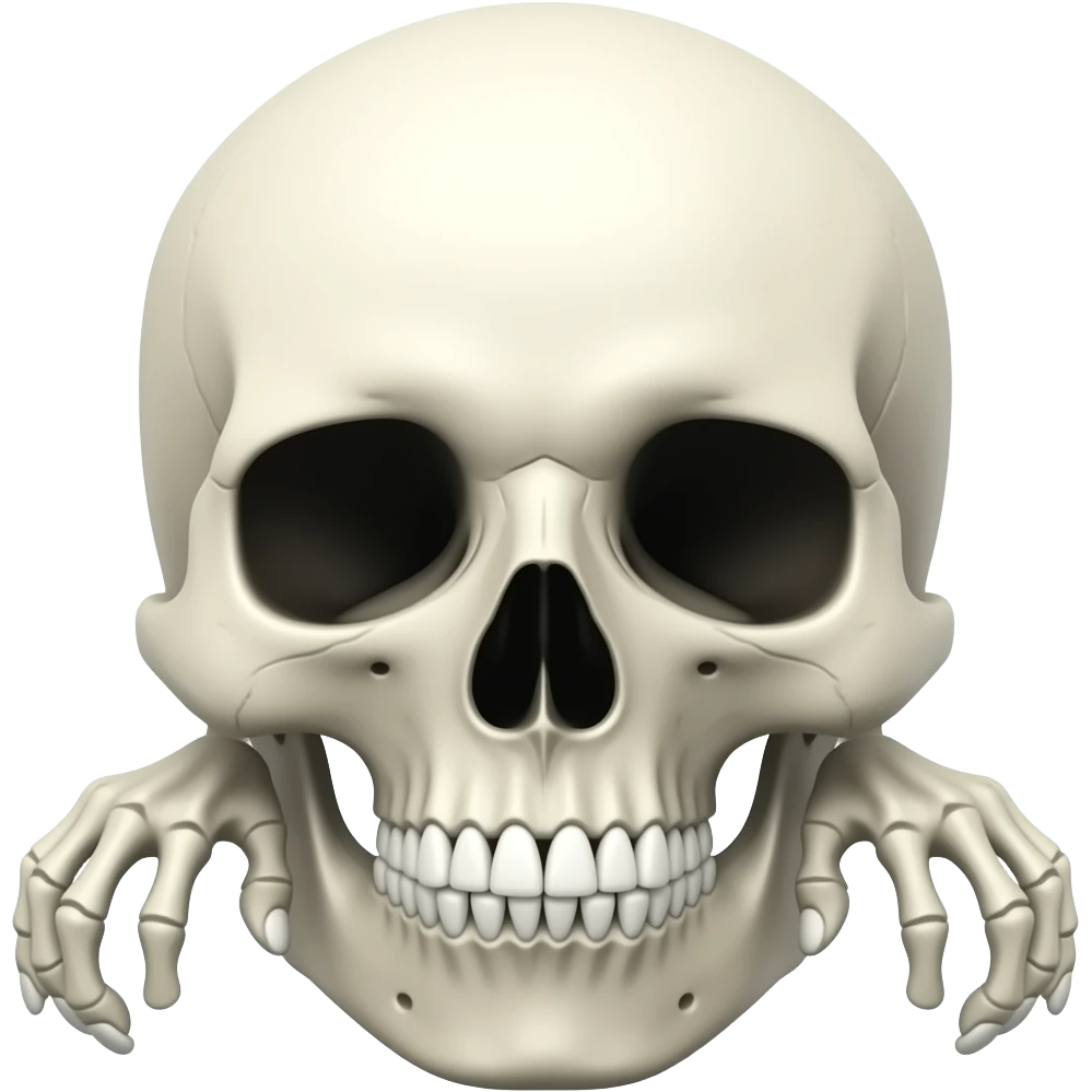 Una calavera en una gw raven emoji
