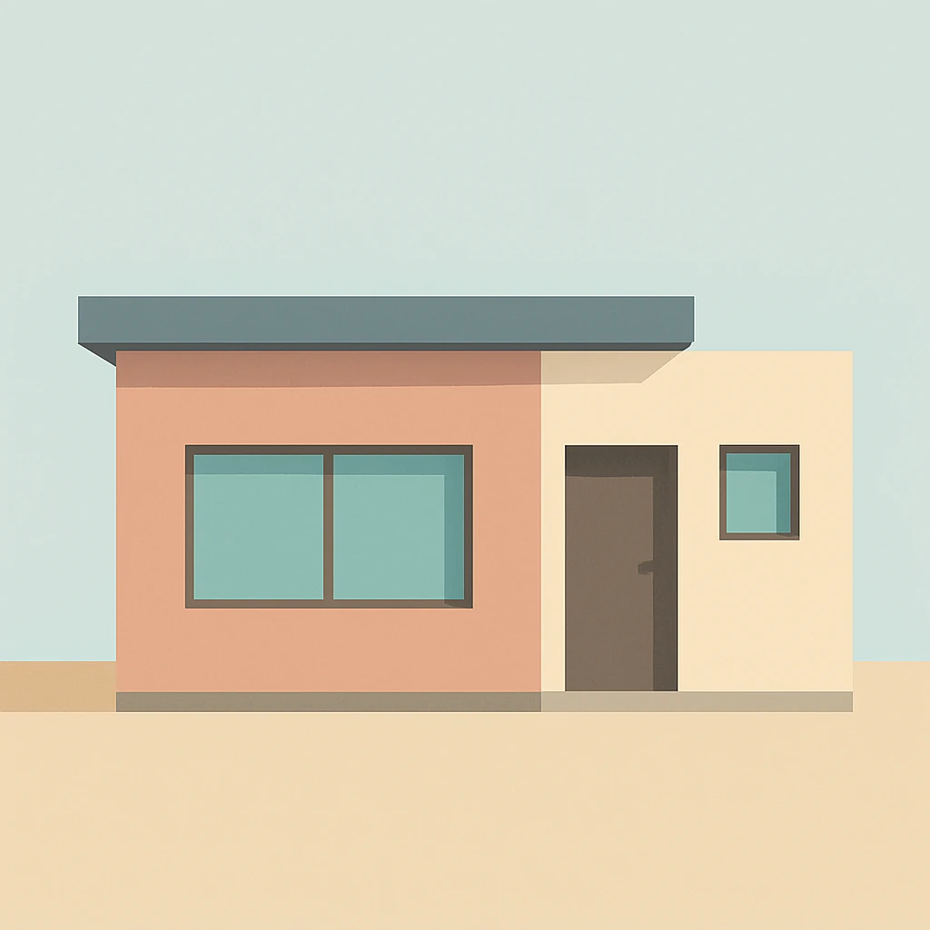Flat design style house emoji