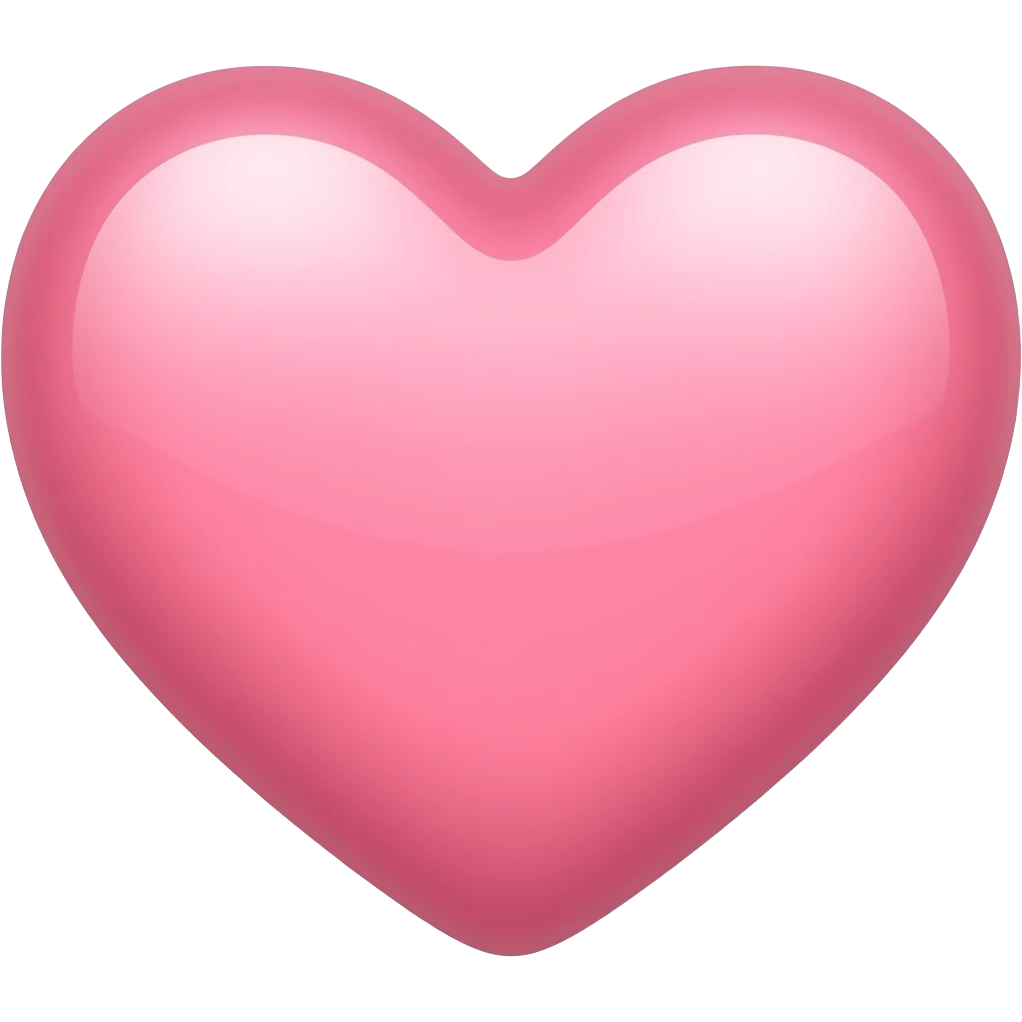 LIGHT PINK HEART emoji