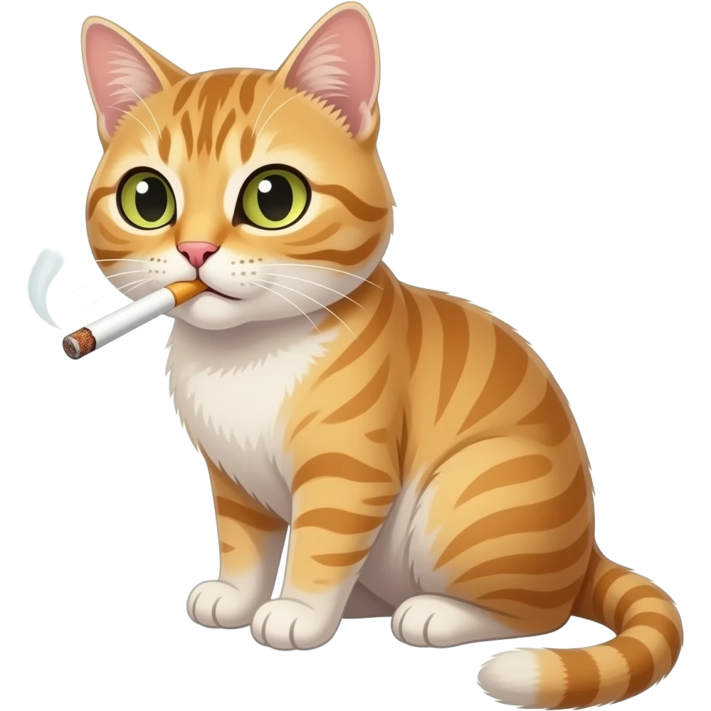 Sigara içen kedi emoji