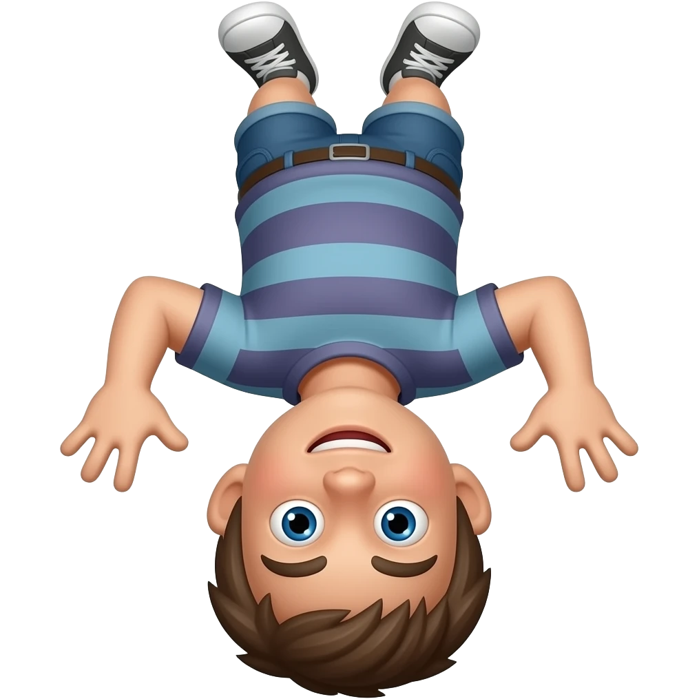 Make this upside down emoji