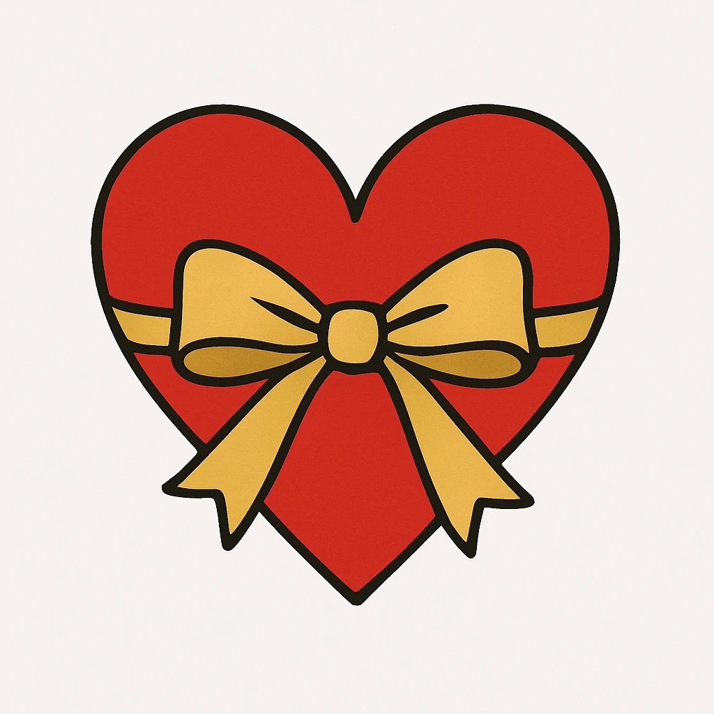 heart with a bow emoji