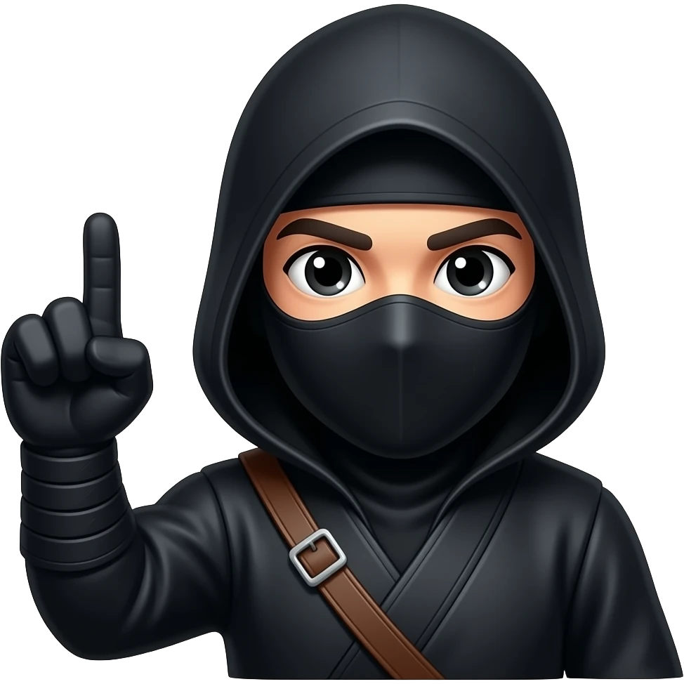 Ninja ada tangan emoji