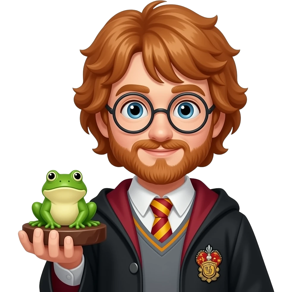 ron weasley holding chocolate frog emoji