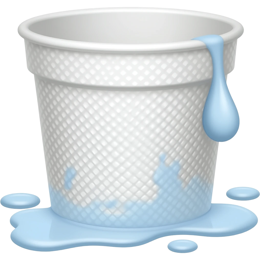 styrofoam cup leaking emoji