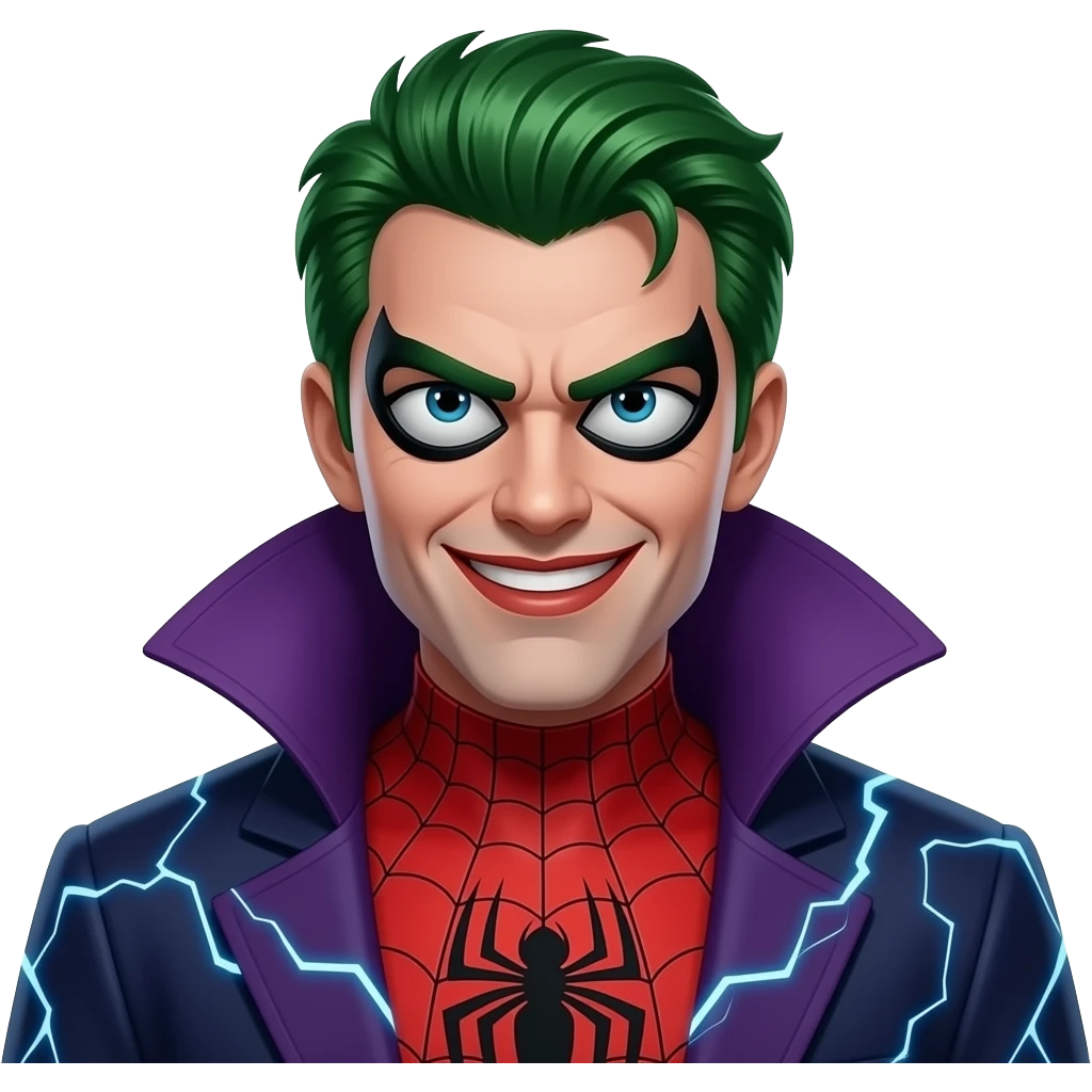 Create an emoji of  the villian elctro from the spiderman movie emoji