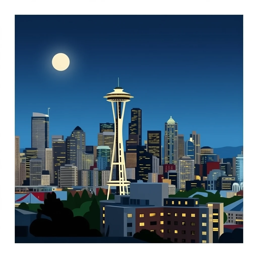 Seattle night emoji