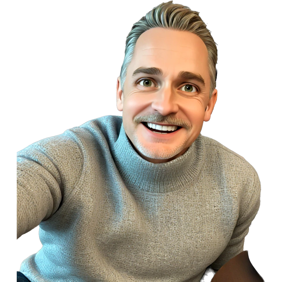 smiling boy in sweater indoors emoji