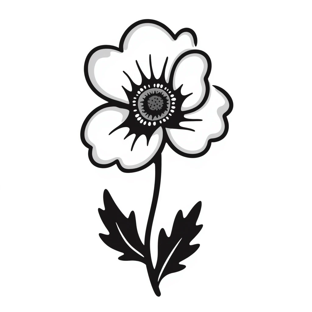 anemone flower emoji