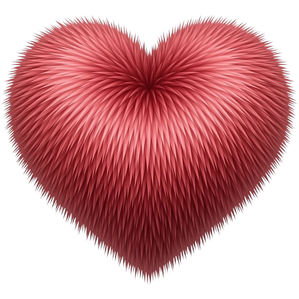 Create A Hairy Heart Emoji emoji