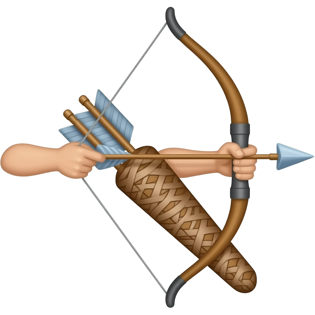 only just  bow and arrow emoji emoji