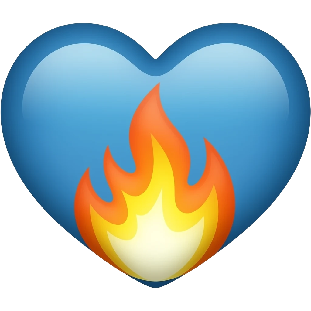 💙❤️‍🔥 emoji
