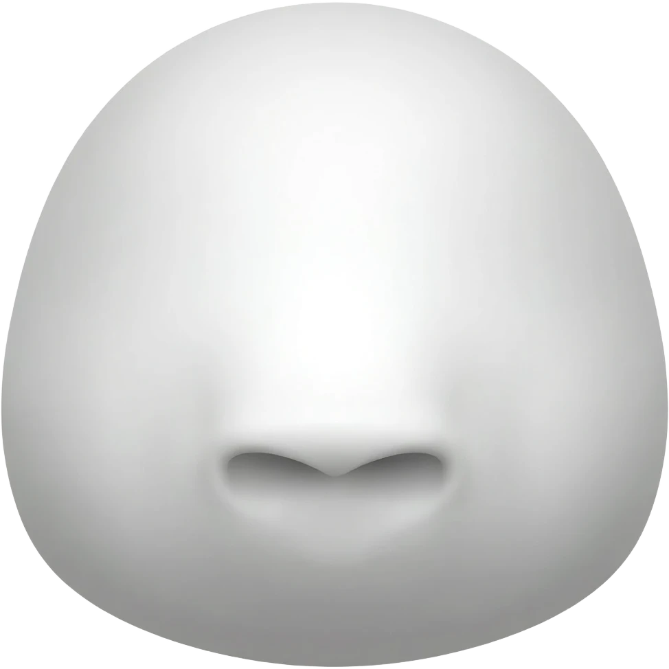 Museau moin blanc emoji