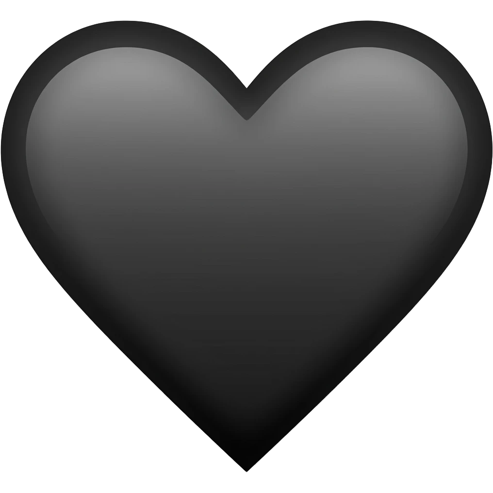 black and white ace of hearts emoji