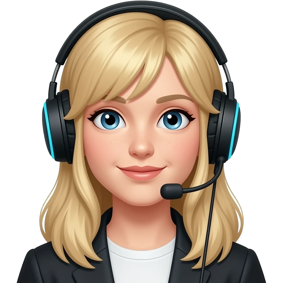 blond female gamer emoji
