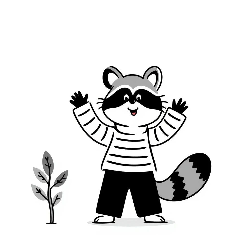 Raccoon emoji