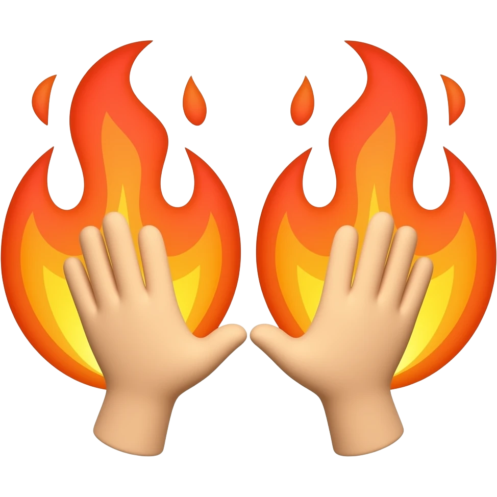 fire hands emoji emoji