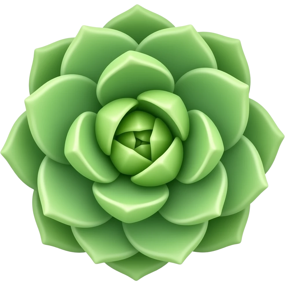 succulente vue de haut emoji