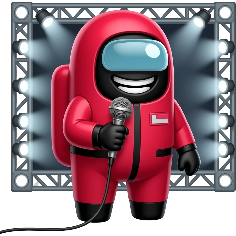 squidgame's frontman that looks like an imposter from among us emoji