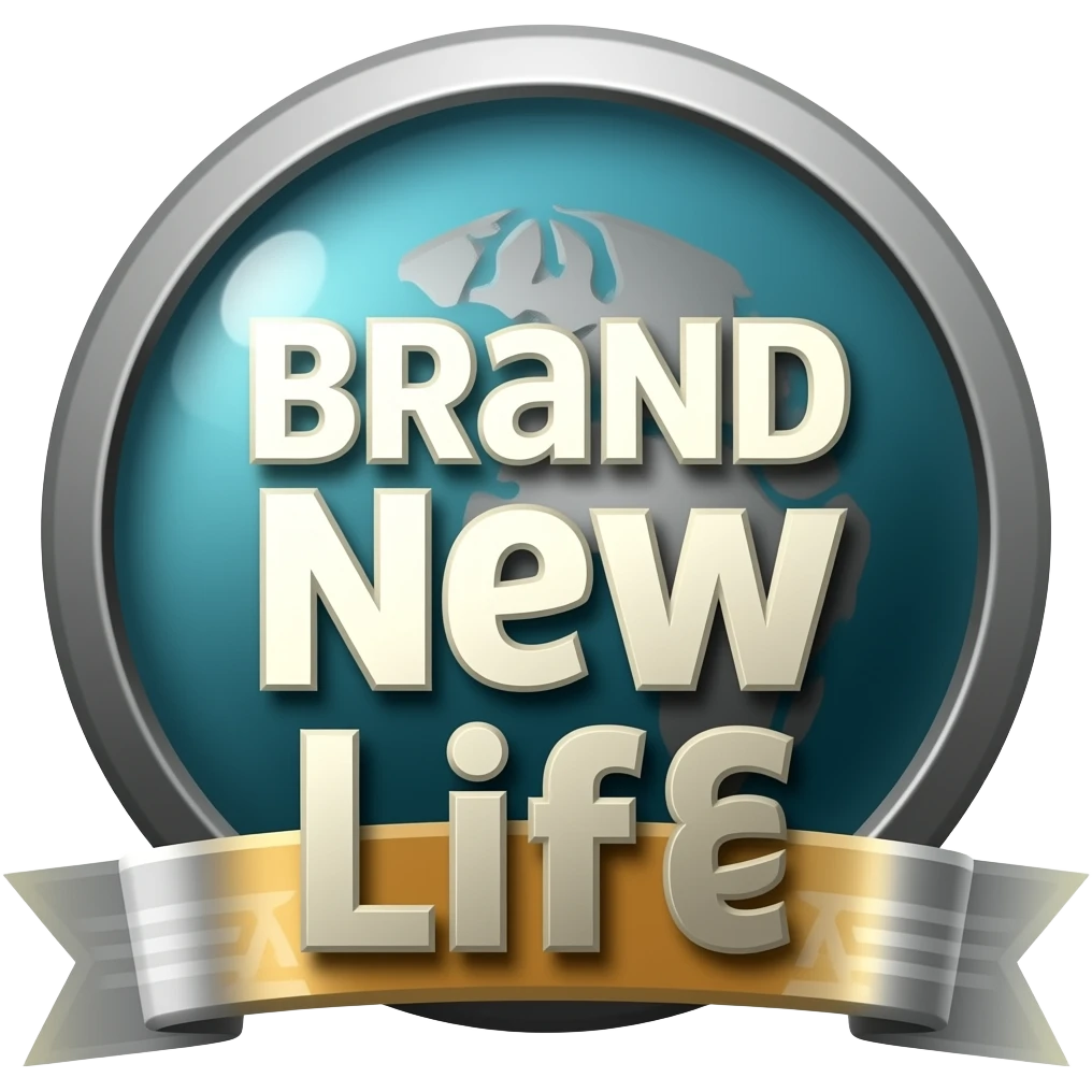Use the GURPS logo with text "Brand New Life" in a landscape format, size of 1600 x 800. emoji