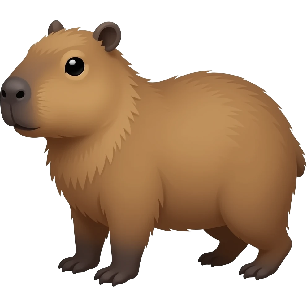 Haz un emoji de un capibara emoji