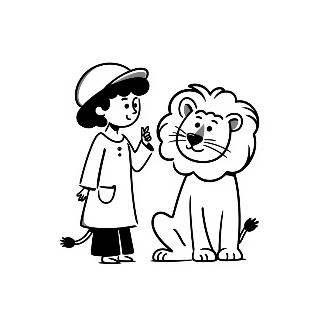 Sophie hat lion emoji