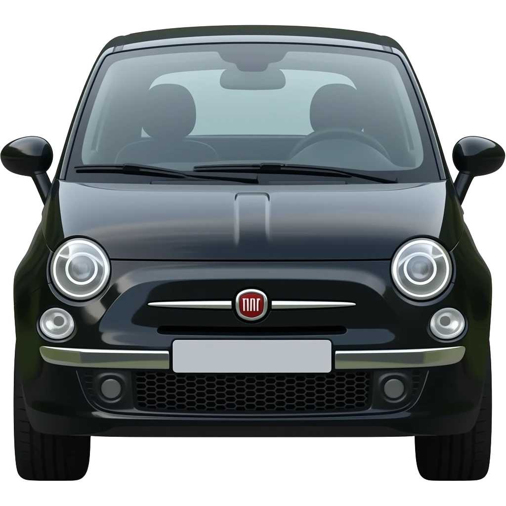 Fiat500 S Schwarz emoji